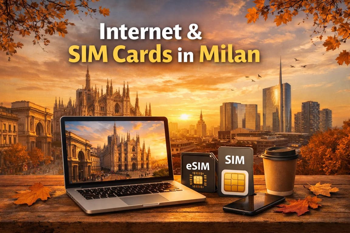 Internet &amp; SIM Cards in Milan: Best Plans for Remote Work + eSIM vs Physical SIM